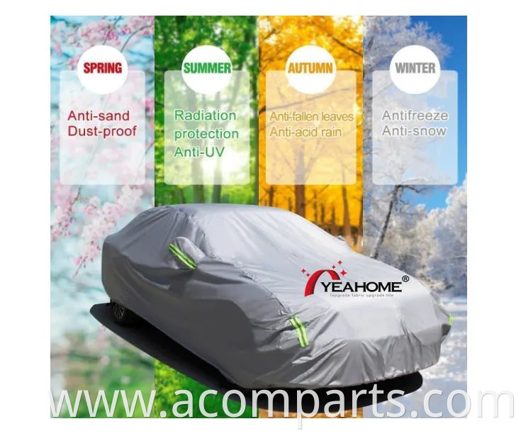 All Weather Protection Car Covers Silver Coating Material